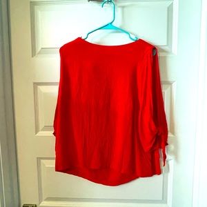 Cold shoulder red top size 14 from H&M